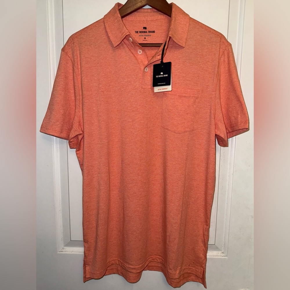 The Normal Brand NWT Active Puremeso Polo in "Canyon Sunset" - Picture 3 of 10